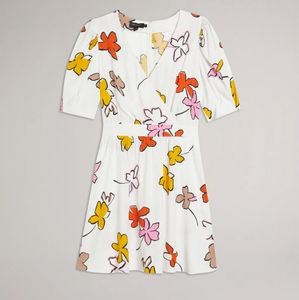 Ted Baker Wrap Front Mini Dress
